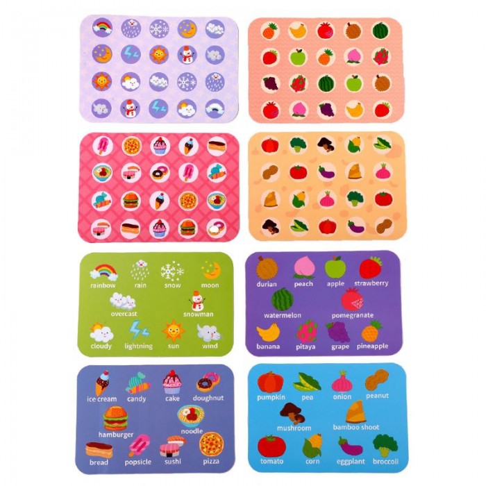 Развивающая игра Мемори в металлической коробке, 15 карточек, 20 магнитных фишек, розовая