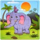 Купить пазл «Слон», 16 деталей недорого